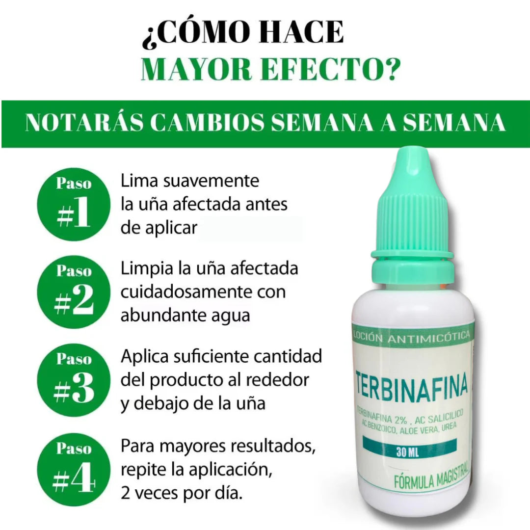 OFERTA 2 X 1 GOTAS DE TERBINAFINA PARA LOS HONGOS EN LAS UÑAS CON 2% DE TERBINAFINA