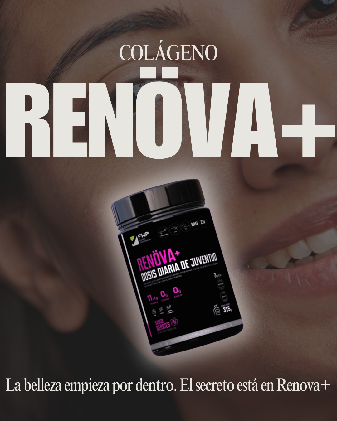 Renöva+ | Colágeno con Doble Hidrolización para Resultados Visibles en Semanas