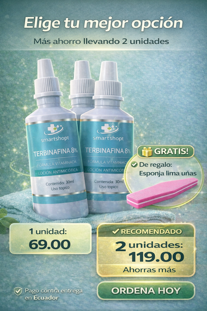 🔥 Terbinafina 8% | Resultados Visibles en Semanas