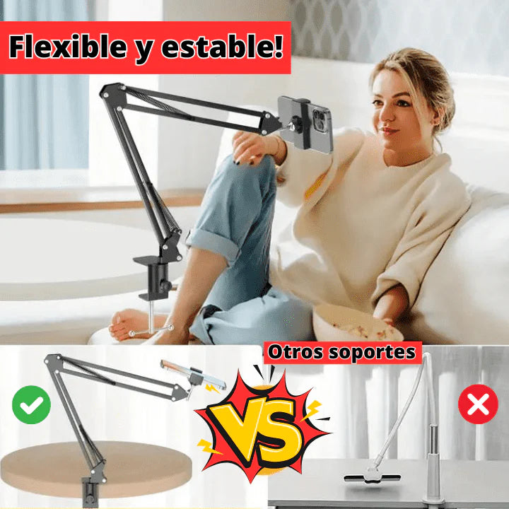 BRAZO FLEXIBLE PRO PARA TABLETS, CELULARES, ETC