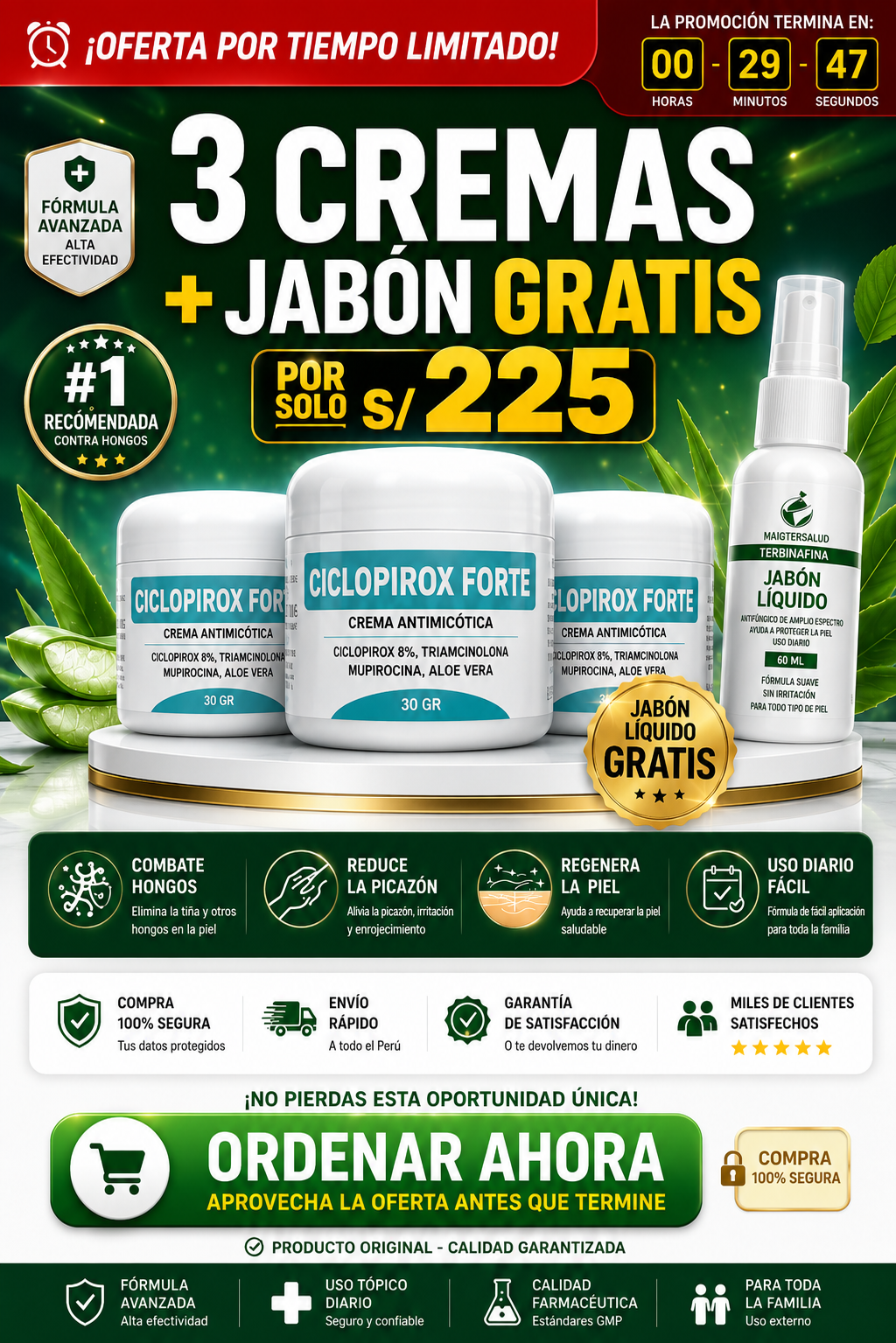 Ciclopirox Forte 8% Crema Antimicótica | Combate Hongos y Tiña en la Piel