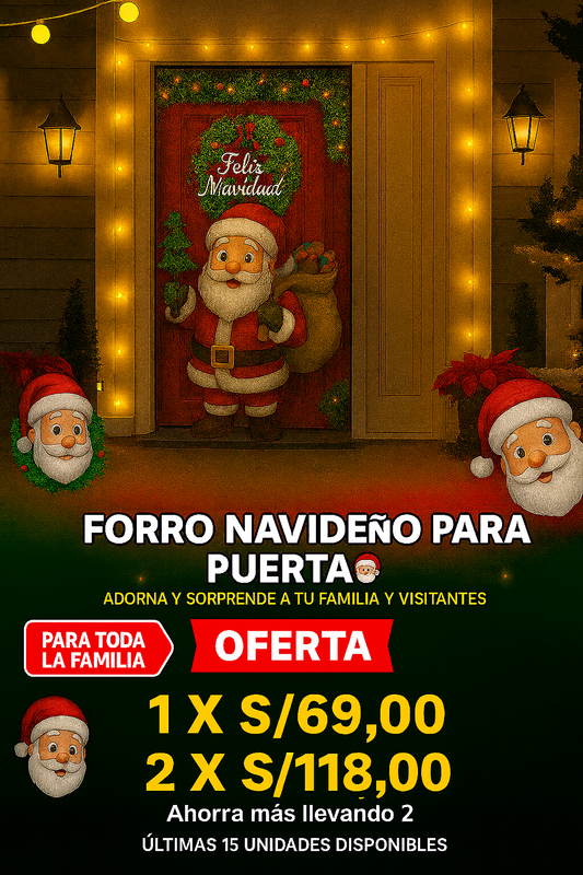 "FORRO DE PUERTA NAVIDEÑO “