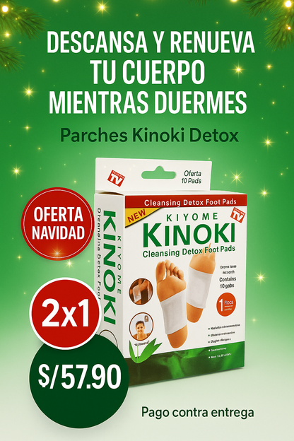(2x1)  PARCHES  KINOKI “¿Y si esta noche duermes mejor que nunca?”