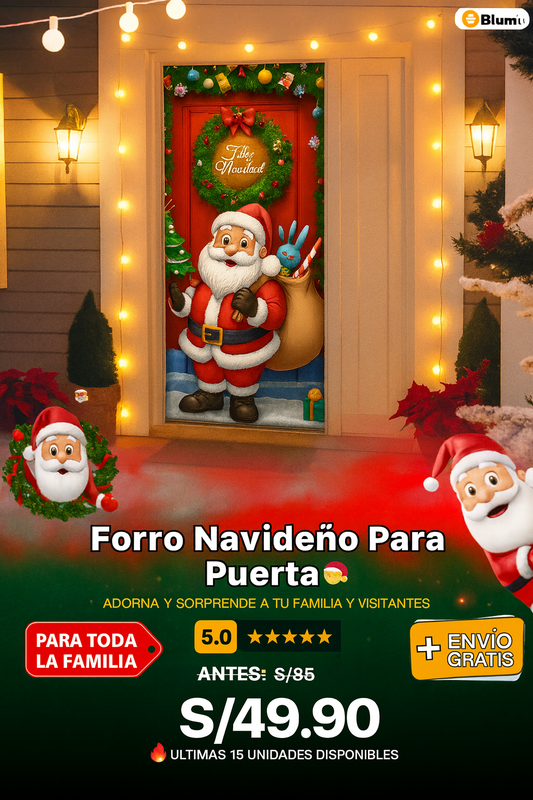 FORRO DE PUERTA NAVIDEÑO “