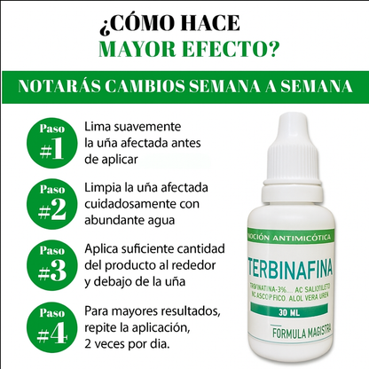 “Haz que Tus Uñas Brillen en Navidad – Terbinafina al 2%”
