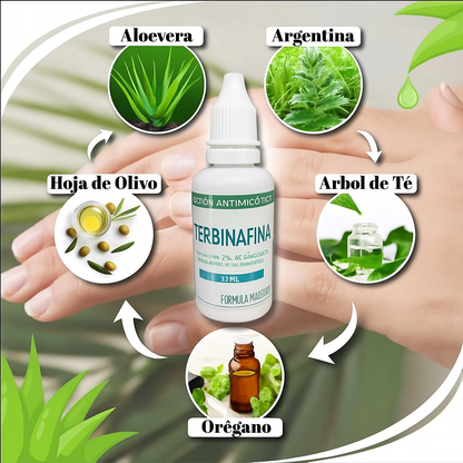 “Haz que Tus Uñas Brillen en Navidad – Terbinafina al 2%”