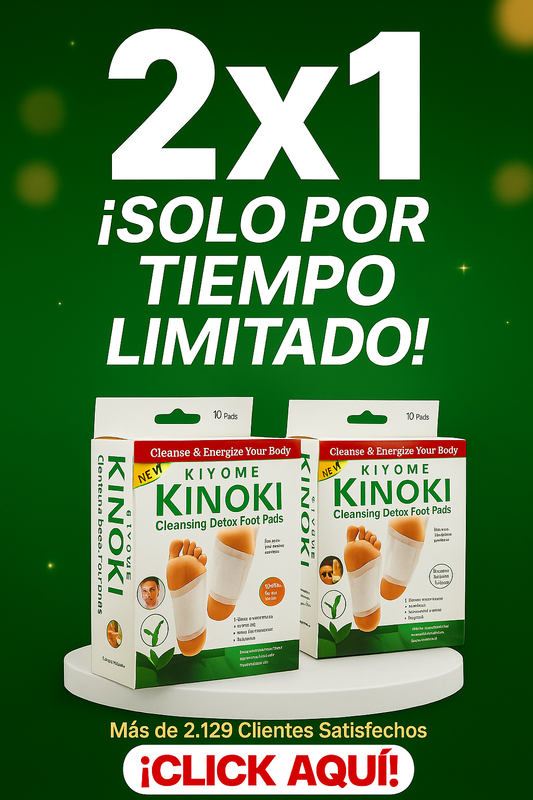 (2x1)  PARCHES  KINOKI “¿Y si esta noche duermes mejor que nunca?”