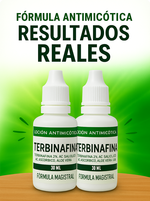 “Haz que Tus Uñas Brillen en Navidad – Terbinafina al 2%”