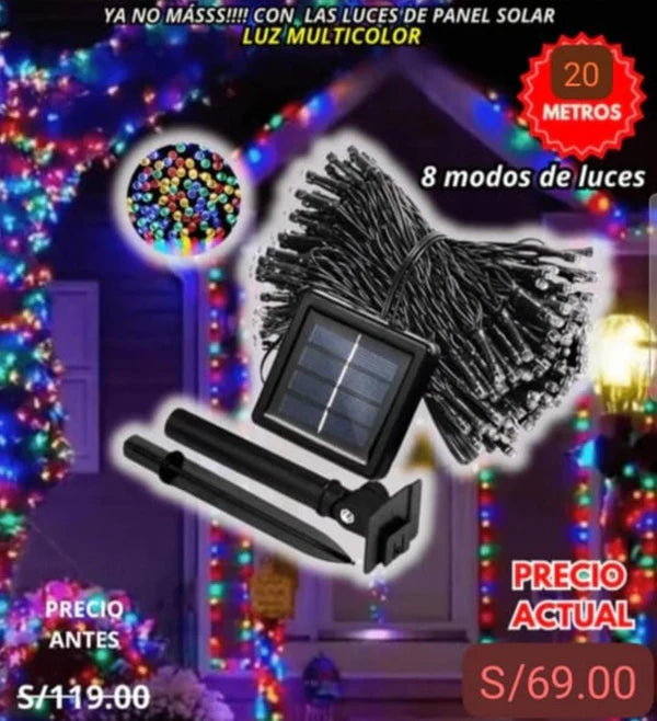 LUCES LED DE 25m PARA ADORNAR PATIOS Y CASAS