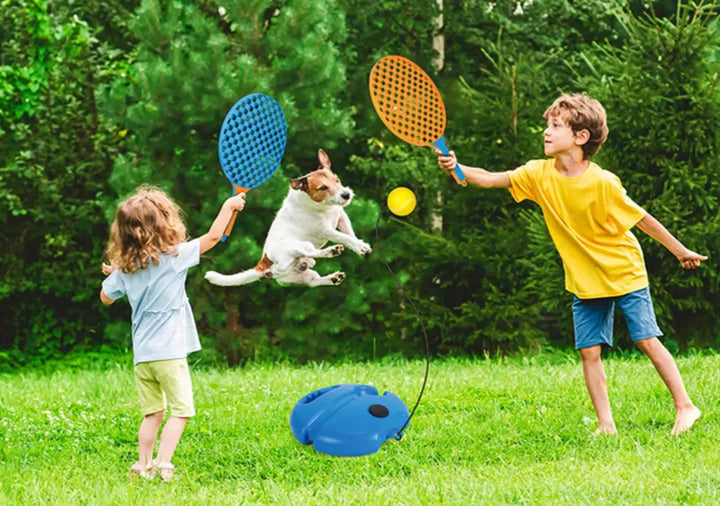 SET DE TENIS 3 EN 1 (2 Raquetas +2 pelotas de Tenis + 1 Bádminton)